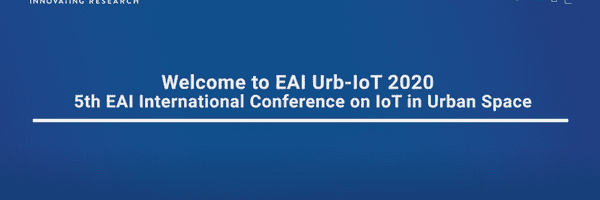 EAI Urb-IoT 2020 に参加しました